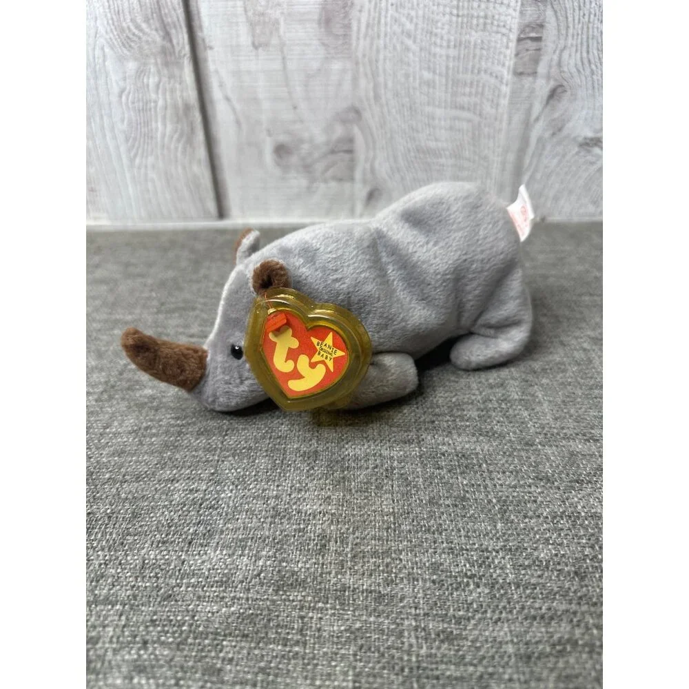 Ty Beanie Babies Collection Spike The Rhino Plush Toy